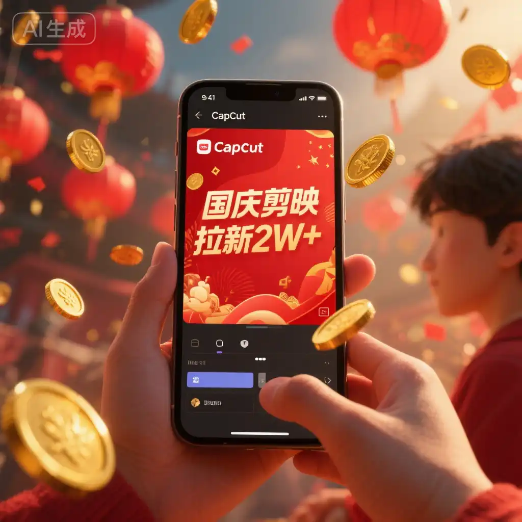 国庆热点+剪映拉新=单条视频2W？0粉小白也能复制！