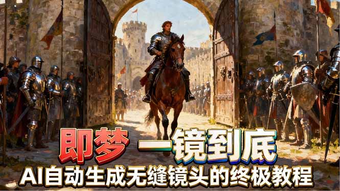 即梦AI一镜到底终极教程，智能补帧+运镜技巧，AI自动生成无缝丝滑长镜头高效出片-白蛇网