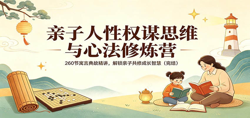 亲子人性权谋思维与心法修炼营：260节寓言典故精讲，解锁亲子共修成长智慧(完结)-白蛇网