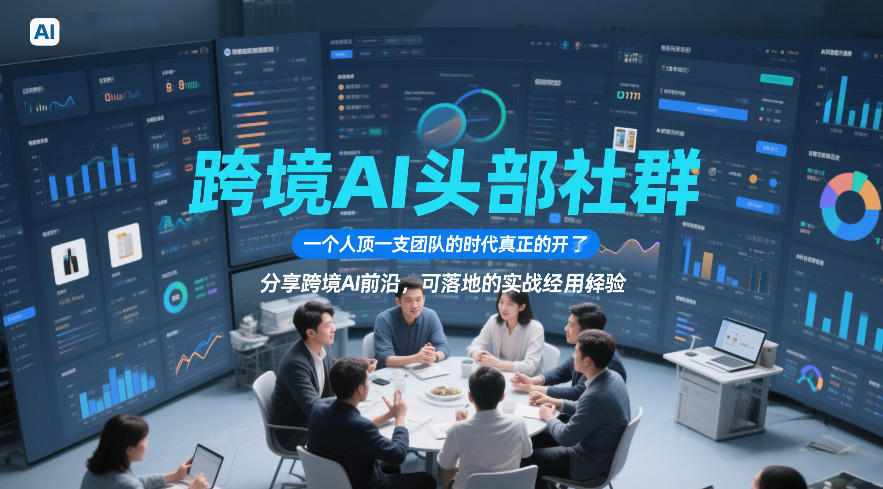 跨境AI头部社群，一个人顶一支团队的时代真正的开始了，分享跨境AI前沿，可落地的实战经验(更新6月19日)