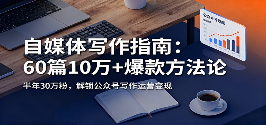 自媒体写作指南：60篇10万+爆款方法论，半年30万粉，解锁公众号写作运营变现
