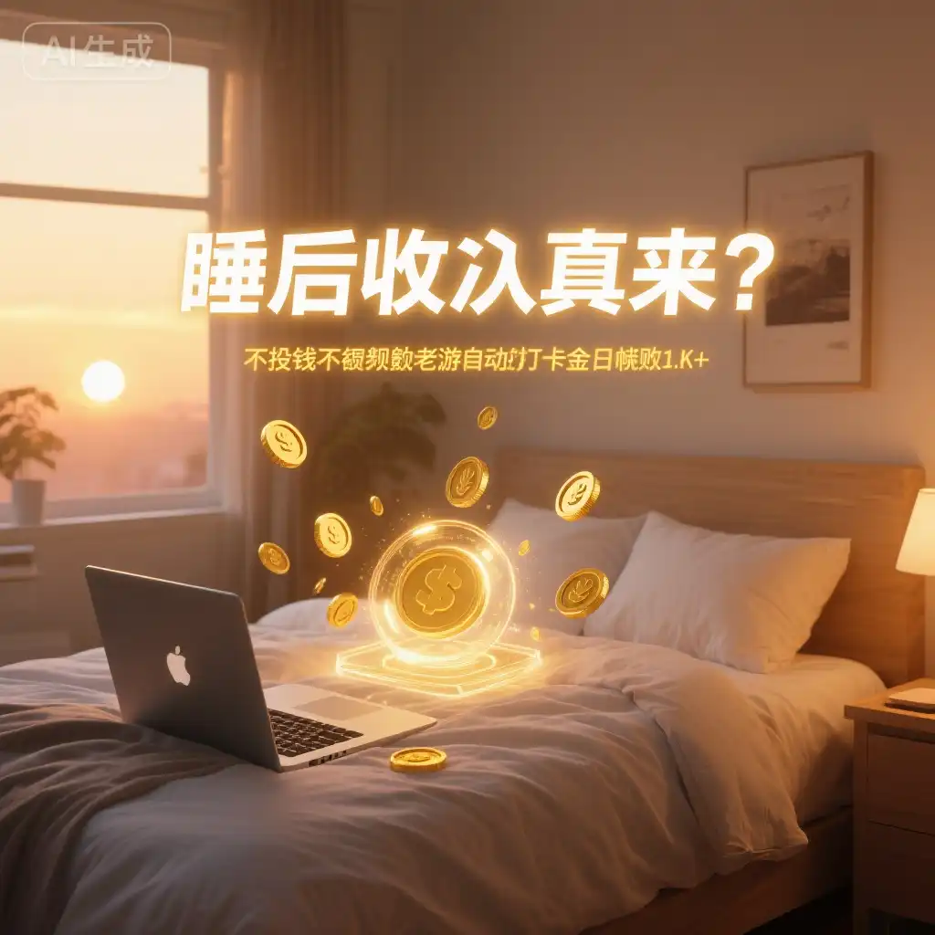 睡后收入真来了？不投钱不盯盘，老游戏自动打金日躺赚1k+