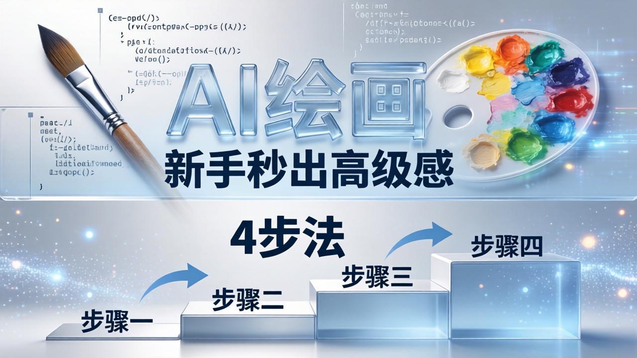 AI绘画入门别再硬磕了！即梦4步法：万能提示词公式+BRTR框架，新手秒出高级感-白蛇网