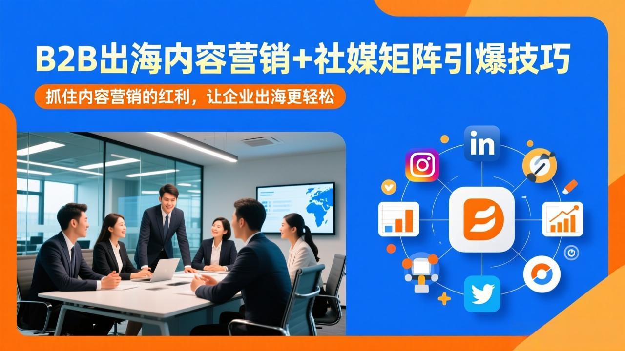 B2B出海内容营销+社媒矩阵引爆技巧：抓住内容营销的红利，让企业出海更轻松