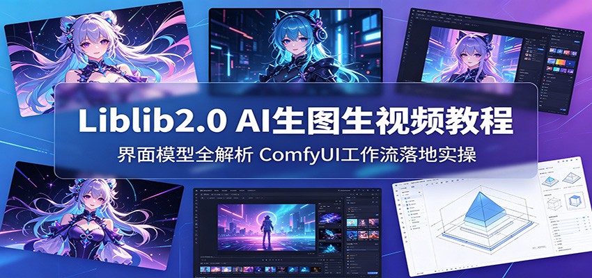 Liblib2.0 AI生图生视频教程：界面模型全解析，ComfyUI工作流落地实操-白蛇网