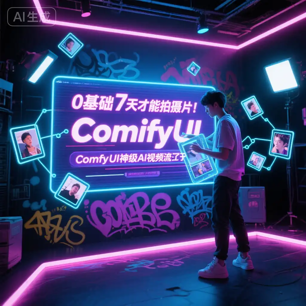 0基础7天也能拍大片？ComfyUI神级AI视频流来了！