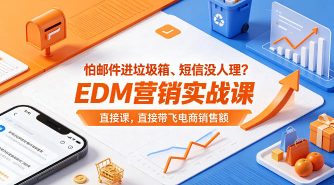 怕邮件进垃圾箱、短信没人理？EDM营销实战课，直接带飞电商销售额【原创双语字幕】-白蛇网