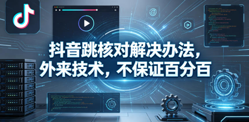 抖音跳核对解决办法，外来技术，不保证百分百-白蛇网