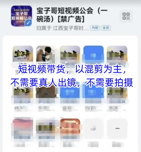 宝子哥头部团队短视频带货，以混剪为主，不需要真人出镜，不需要拍摄【更新11月】