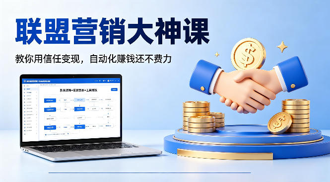 联盟营销大神课，教你用信任变现，自动化賺钱还不费力【原创双语字幕】-白蛇网