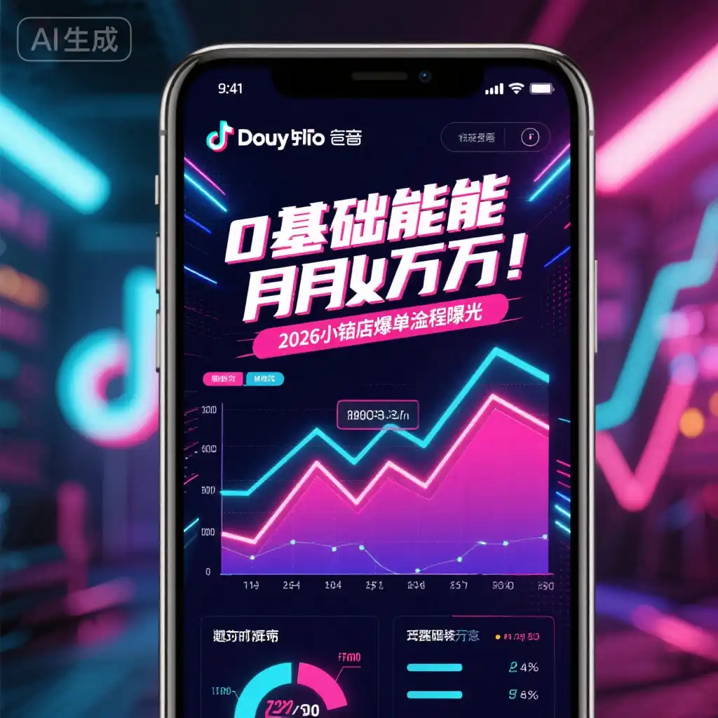 0基础也能月入过万！2026抖音小店爆单全流程曝光